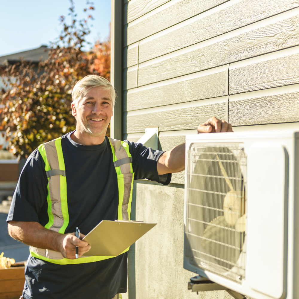 Heat pump installation at a residential property