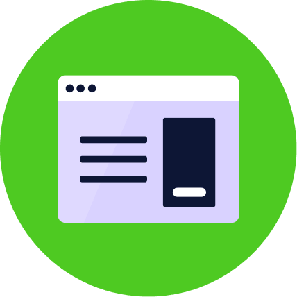 Icon illustrating customisation settings